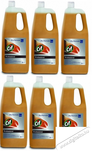 Cif Prof. Wood Floor Cleaner parkettaápolószer (6x2l) Háztartás / Otthon / Kültér - Tisztító / mosó - Tisztítószer - 360891