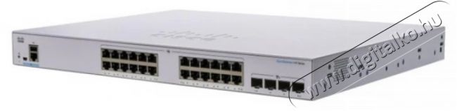 Cisco CBS250-24P-4G 24x GbE PoE+ LAN 4x SFP port L3 menedzselhető PoE+ switch Iroda és számítástechnika - Hálózat - Switch - 395540