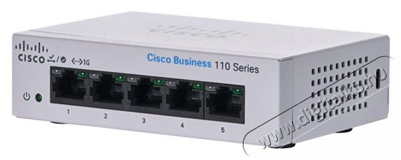 Cisco CBS110-5T-D 5x GbE LAN port nem menedzselhető switch Iroda és számítástechnika - Hálózat - Switch - 444710
