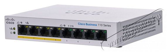 Cisco CBS110-8PP-D 4x GbE PoE LAN 4x GbE LAN port nem menedzselhető switch Iroda és számítástechnika - Hálózat - Switch - 444149