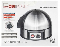 Clatronic EK 3321 Tojásfőző - inox Konyhai termékek - Konyhai kisgép (sütés / főzés / hűtés / ételkészítés) - Tojás főző / sütő - 360532