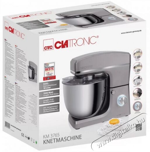 Clatronic KM 3765 konyhai robotgép - titán Konyhai termékek - Konyhai kisgép (előkészítés / feldolgozás) - Konyhai robotgép - 364097