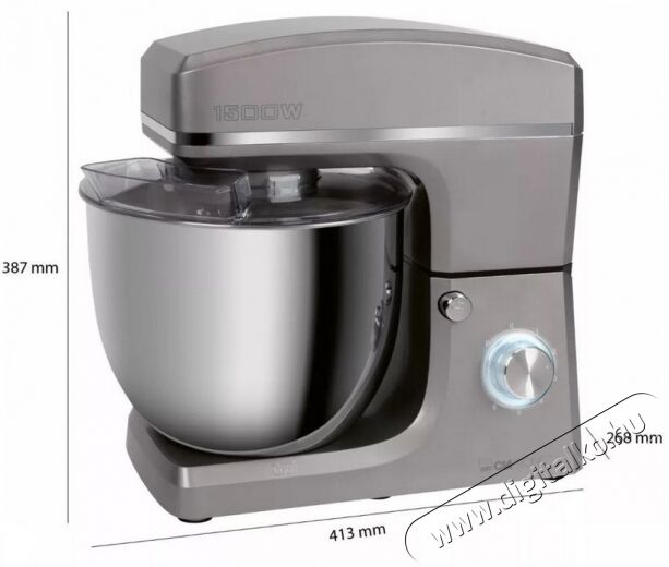Clatronic KM 3765 konyhai robotgép - titán Konyhai termékek - Konyhai kisgép (előkészítés / feldolgozás) - Konyhai robotgép - 364097