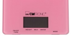 Clatronic KW 3626 Üveg konyhaimérleg - rózsaszín Konyhai termékek - Konyhai mérleg - 359630