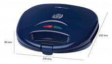 Clatronic ST 3477 szendvics sütő - kék Konyhai termékek - Konyhai kisgép (sütés / főzés / hűtés / ételkészítés) - Melegszendvics / gofri sütő - 347932