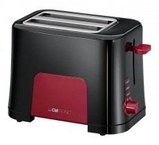 Clatronic TA 3551 kenyérpirító - fekete-piros Konyhai termékek - Konyhai kisgép (sütés / főzés / hűtés / ételkészítés) - Kenyérpirító - 360595