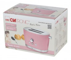 Clatronic TA 3690 kenyérpirító - rózsaszín Konyhai termékek - Konyhai kisgép (sütés / főzés / hűtés / ételkészítés) - Kenyérpirító - 360603