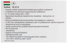 Clatronic TK 3715 Tea készítő - fekete Konyhai termékek - Vízforraló / teafőző - 360605