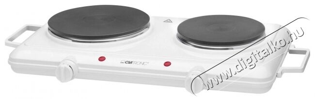 Clatronic DKP 3583 dupla elektromos főzőlap Konyhai termékek - Sütő-főzőlap, tűzhely (szabadonálló) - Elektromos főzőlap (szabadonálló) - 347871