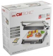Clatronic KG 3571 kontaktgrill Konyhai termékek - Konyhai kisgép (sütés / főzés / hűtés / ételkészítés) - Kontakt grill sütő / sütőlap - 347899