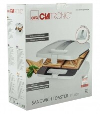 Clatronic ST 3629 szendvicssütő Konyhai termékek - Konyhai kisgép (sütés / főzés / hűtés / ételkészítés) - Melegszendvics / gofri sütő - 322166