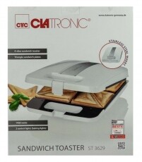Clatronic ST 3629 szendvicssütő Konyhai termékek - Konyhai kisgép (sütés / főzés / hűtés / ételkészítés) - Melegszendvics / gofri sütő - 322166