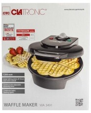 Clatronic WA 3491 gofrisütő - fekete Konyhai termékek - Konyhai kisgép (sütés / főzés / hűtés / ételkészítés) - Melegszendvics / gofri sütő - 347945