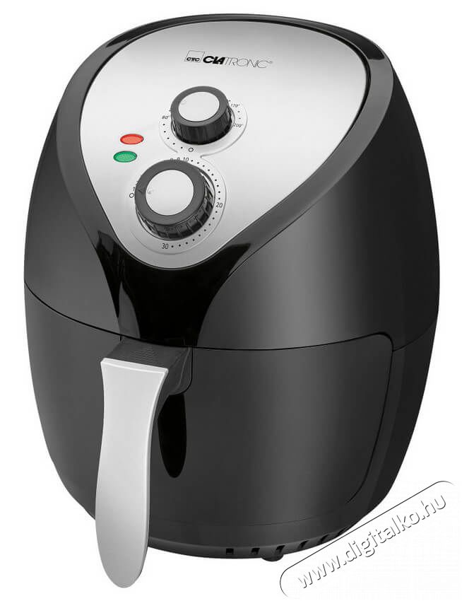 Clatronic FR 3699 H Forrólevegős sütő - fekete Konyhai termékek - Konyhai kisgép (sütés / főzés / hűtés / ételkészítés) - Légkeveréses főzőgép / elektromos kukta / multifunkciós sütő - 360540