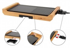 Clatronic TG 3697 grillsütő Konyhai termékek - Konyhai kisgép (sütés / főzés / hűtés / ételkészítés) - Kontakt grill sütő / sütőlap - 360604
