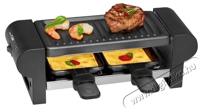 Clatronic RG 3592 raclette grill Konyhai termékek - Konyhai kisgép (sütés / főzés / hűtés / ételkészítés) - Kontakt grill sütő / sütőlap - 347922