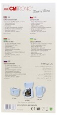 Clatronic KA 3689 Kávéfőző - kék Konyhai termékek - Kávéfőző / kávéörlő / kiegészítő - Presszó kávéfőző - 347136