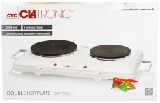 Clatronic DKP 3583 dupla elektromos főzőlap Konyhai termékek - Sütő-főzőlap, tűzhely (szabadonálló) - Elektromos főzőlap (szabadonálló) - 347871