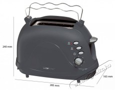 Clatronic TA 3565 kenyérpirító - szürke Konyhai termékek - Konyhai kisgép (sütés / főzés / hűtés / ételkészítés) - Kenyérpirító - 374762