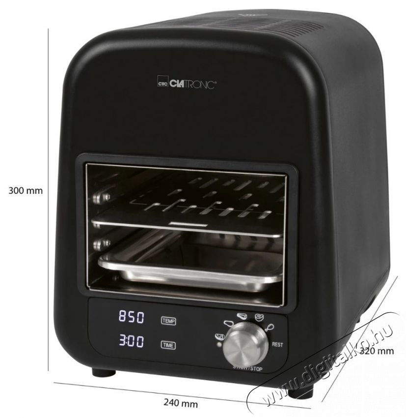 Clatronic EBG 3760 elektromos grills&uuml;tő Konyhai term&eacute;kek - S&uuml;tő-főzőlap, tűzhely (szabadon&aacute;ll&oacute;) - Mini s&uuml;tő / mini grill / mini konyha - 374749