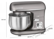 Clatronic KM 3712 konyhai robotgép - titan Konyhai termékek - Konyhai kisgép (előkészítés / feldolgozás) - Konyhai robotgép - 374754