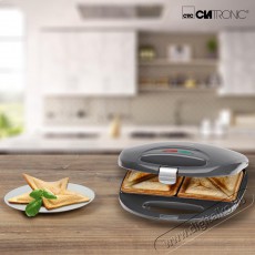 Clatronic ST 3477 szendvics sütő - szürke Konyhai termékek - Konyhai kisgép kiegészítő - Szendvics / gofri / grill sütő kiegészítő - 374761