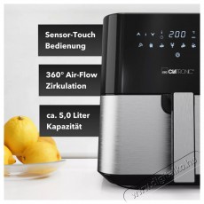 Clatronic FR 3782 H inox Forrólevegős sütő Konyhai termékek - Konyhai kisgép (sütés / főzés / hűtés / ételkészítés) - Légkeveréses főzőgép / elektromos kukta / multifunkciós sütő - 494838