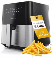 Clatronic FR 3782 H inox Forrólevegős sütő Konyhai termékek - Konyhai kisgép (sütés / főzés / hűtés / ételkészítés) - Légkeveréses főzőgép / elektromos kukta / multifunkciós sütő - 494838