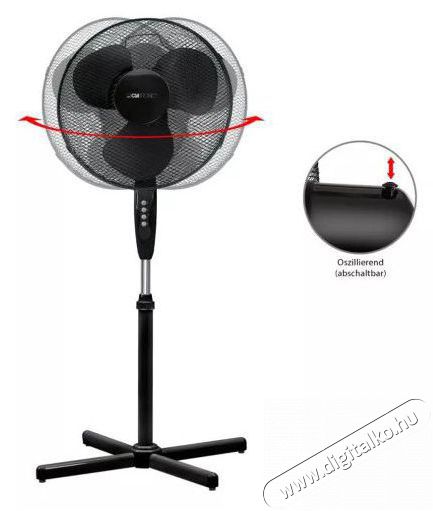 Clatronic VL 3603 S &aacute;ll&oacute; ventil&aacute;tor H&aacute;ztart&aacute;s / Otthon / K&uuml;lt&eacute;r - Ventil&aacute;tor / L&eacute;gkondicion&aacute;l&oacute; - &Aacute;ll&oacute; / padl&oacute; ventil&aacute;tor - 381096