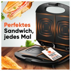 Clatronic ST 3814 fekete szendvicssütő Konyhai termékek - Konyhai kisgép (sütés / főzés / hűtés / ételkészítés) - Melegszendvics / gofri sütő - 510345