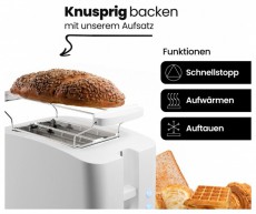 Clatronic TA 3801 fehér kenyérpirító Konyhai termékek - Konyhai kisgép (sütés / főzés / hűtés / ételkészítés) - Kenyérpirító - 510344