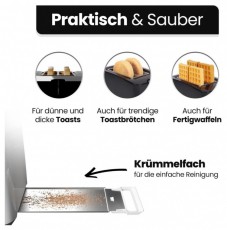 Clatronic TA 3801 fehér kenyérpirító Konyhai termékek - Konyhai kisgép (sütés / főzés / hűtés / ételkészítés) - Kenyérpirító - 510344