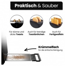 Clatronic TA 3801 fekete kenyérpirító Konyhai termékek - Konyhai kisgép (sütés / főzés / hűtés / ételkészítés) - Kenyérpirító - 510343