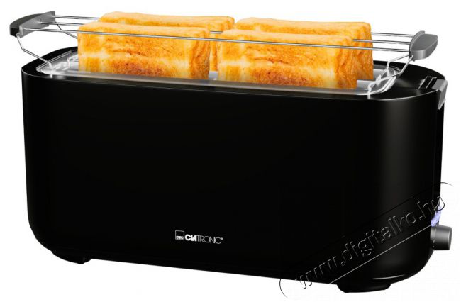 Clatronic TA 3802 fekete kenyérpirító Konyhai termékek - Konyhai kisgép (sütés / főzés / hűtés / ételkészítés) - Kenyérpirító - 510342