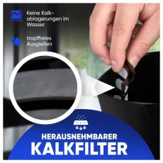 Clatronic WK 3819 fekete v&iacute;zforral&oacute; Konyhai term&eacute;kek - V&iacute;zforral&oacute; / teafőző - 513299