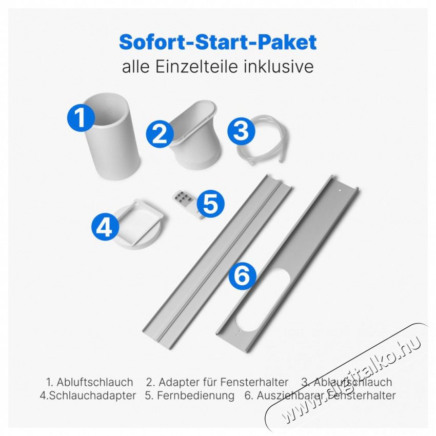 Clatronic CL 3831 feh&eacute;r mobil kl&iacute;ma H&aacute;ztart&aacute;s / Otthon / K&uuml;lt&eacute;r - Ventil&aacute;tor / L&eacute;gkondicion&aacute;l&oacute; - Mobil kl&iacute;ma - 526727
