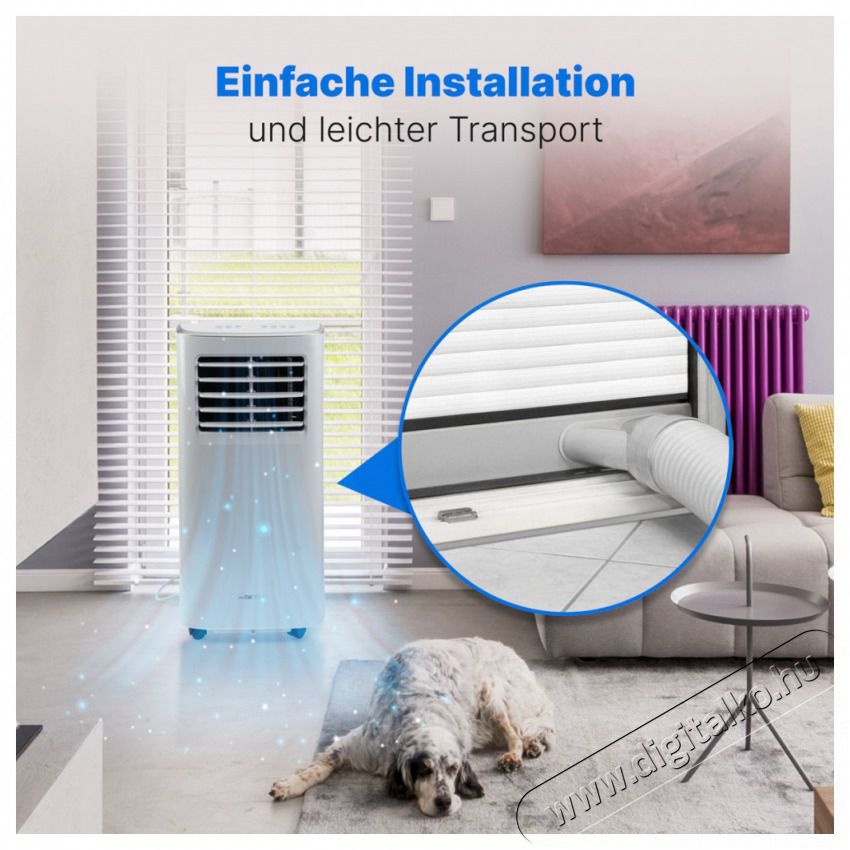 Clatronic CL 3831 feh&eacute;r mobil kl&iacute;ma H&aacute;ztart&aacute;s / Otthon / K&uuml;lt&eacute;r - Ventil&aacute;tor / L&eacute;gkondicion&aacute;l&oacute; - Mobil kl&iacute;ma - 526727