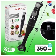 Clatronic SM 3824 fekete botmixer Konyhai term&eacute;kek - Konyhai kisg&eacute;p (elők&eacute;sz&iacute;t&eacute;s / feldolgoz&aacute;s) - Botmixer - 529149