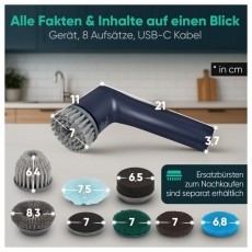 Clatronic ERB 3815 A Elektromos akkus tiszt&iacute;t&oacute;kefe H&aacute;ztart&aacute;s / Otthon / K&uuml;lt&eacute;r - Tiszt&iacute;t&oacute; / mos&oacute; - K&eacute;zi gőztiszt&iacute;t&oacute; / gőzborotva - 531145