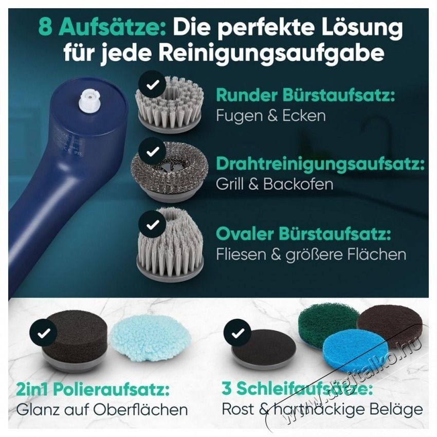 Clatronic ERB 3815 A Elektromos akkus tiszt&iacute;t&oacute;kefe H&aacute;ztart&aacute;s / Otthon / K&uuml;lt&eacute;r - Tiszt&iacute;t&oacute; / mos&oacute; - K&eacute;zi gőztiszt&iacute;t&oacute; / gőzborotva - 531145