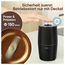 Clatronic KSW 3806 fekete elektromos kávédaráló Konyhai termékek - Kávéfőző / kávéörlő / kiegészítő - Kávédaráló / őrlő - 531158