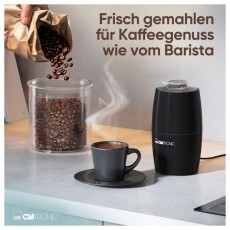 Clatronic KSW 3806 fekete elektromos kávédaráló Konyhai termékek - Kávéfőző / kávéörlő / kiegészítő - Kávédaráló / őrlő - 531158