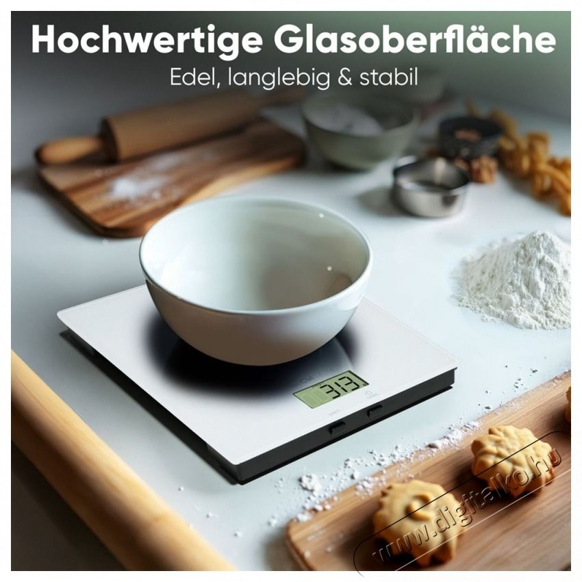 Clatronic KW 3820 feh&eacute;r &Uuml;veg konyhai m&eacute;rleg Konyhai term&eacute;kek - Konyhai m&eacute;rleg - 531157