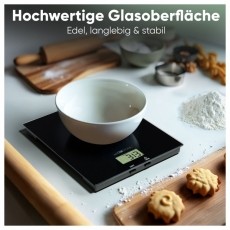 Clatronic KW 3820 fekete üveg konyhai mérleg Konyhai termékek - Konyhai mérleg - 531156