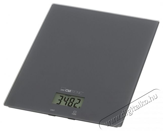 Clatronic KW 3820 szürke üveg konyhai mérleg Konyhai termékek - Konyhai mérleg - 531155