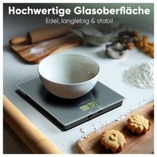 Clatronic KW 3820 szürke üveg konyhai mérleg Konyhai termékek - Konyhai mérleg - 531155