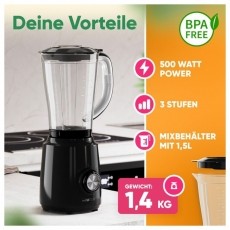 Clatronic UM 3826 fekete-feh&eacute;r Univerz&aacute;lis turmixg&eacute;p Konyhai term&eacute;kek - Konyhai kisg&eacute;p (elők&eacute;sz&iacute;t&eacute;s / feldolgoz&aacute;s) - Turmixg&eacute;p - 531149
