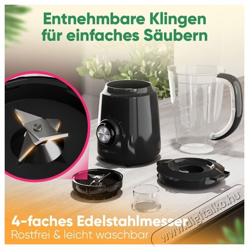 Clatronic UM 3826 fekete-feh&eacute;r Univerz&aacute;lis turmixg&eacute;p Konyhai term&eacute;kek - Konyhai kisg&eacute;p (elők&eacute;sz&iacute;t&eacute;s / feldolgoz&aacute;s) - Turmixg&eacute;p - 531149