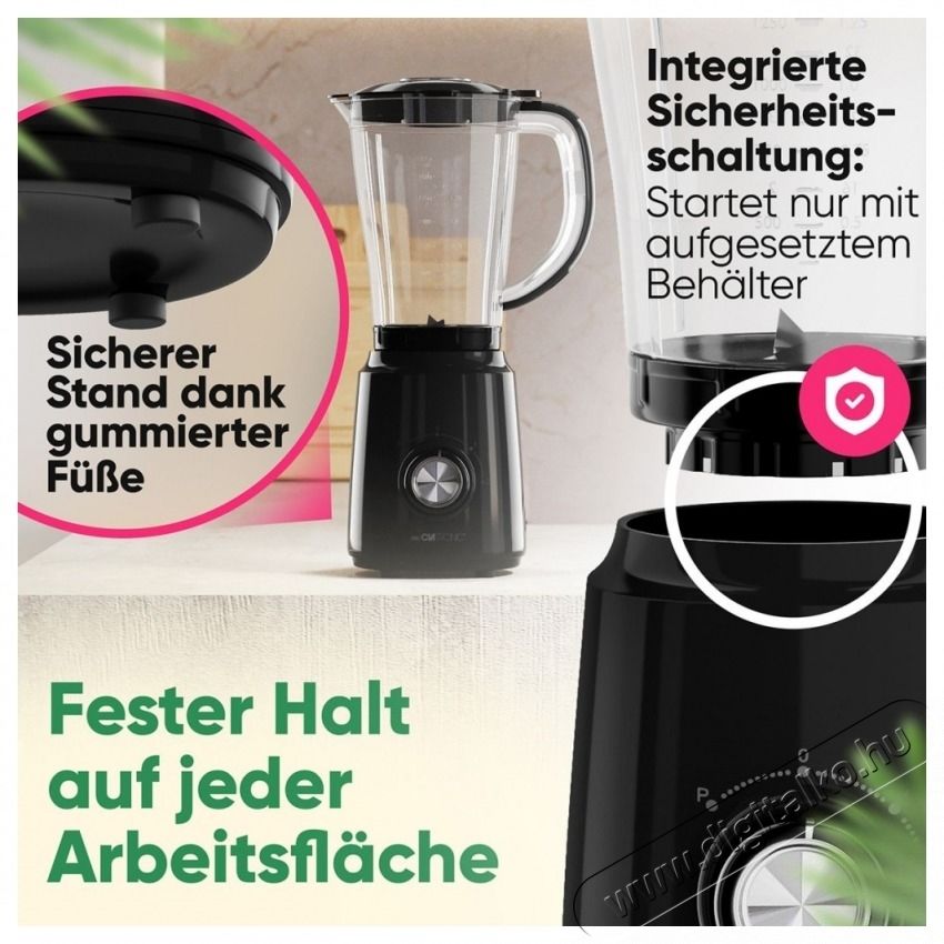 Clatronic UM 3826 fekete-feh&eacute;r Univerz&aacute;lis turmixg&eacute;p Konyhai term&eacute;kek - Konyhai kisg&eacute;p (elők&eacute;sz&iacute;t&eacute;s / feldolgoz&aacute;s) - Turmixg&eacute;p - 531149