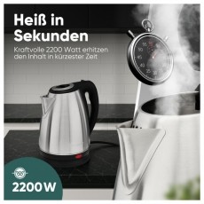 Clatronic WKS 3830 v&iacute;zforral&oacute; rozsdamentes ac&eacute;l Konyhai term&eacute;kek - V&iacute;zforral&oacute; / teafőző - 531148